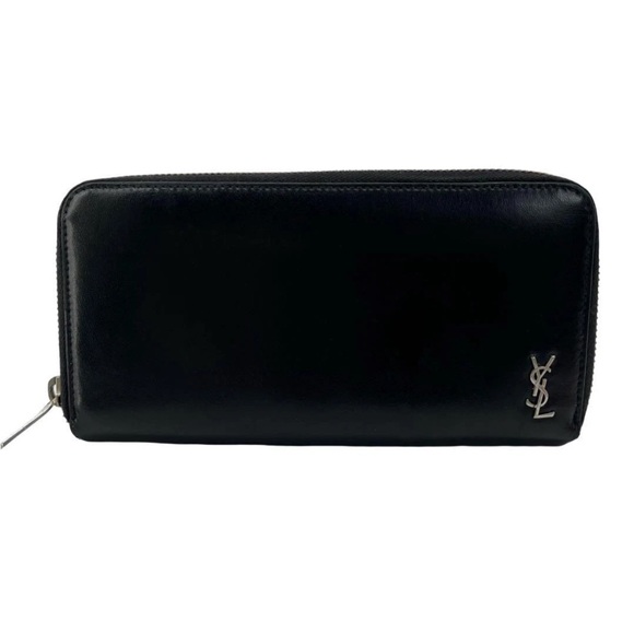 Saint Laurent Black Zipper Wallet - Picture 2 of 13